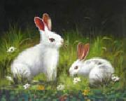 unknow artist Rabbit china oil painting artist